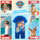 Paw Patrol Swimming Costume Boys Swimsuit All in One Short Sleeve