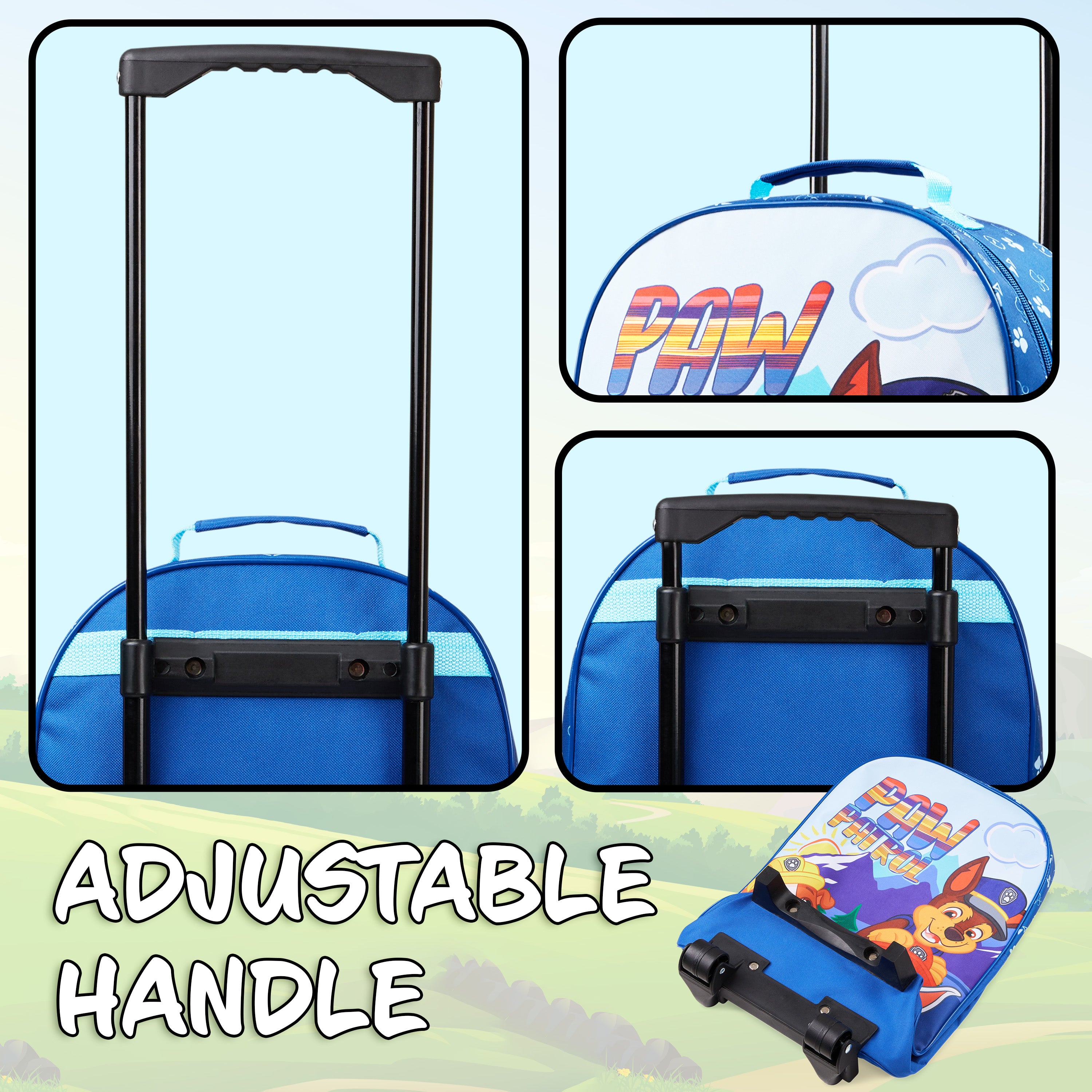 Paw Patrol Carry On Suitcase for Kids Bag Travel Bag with Wheels Cabin - Get Trend