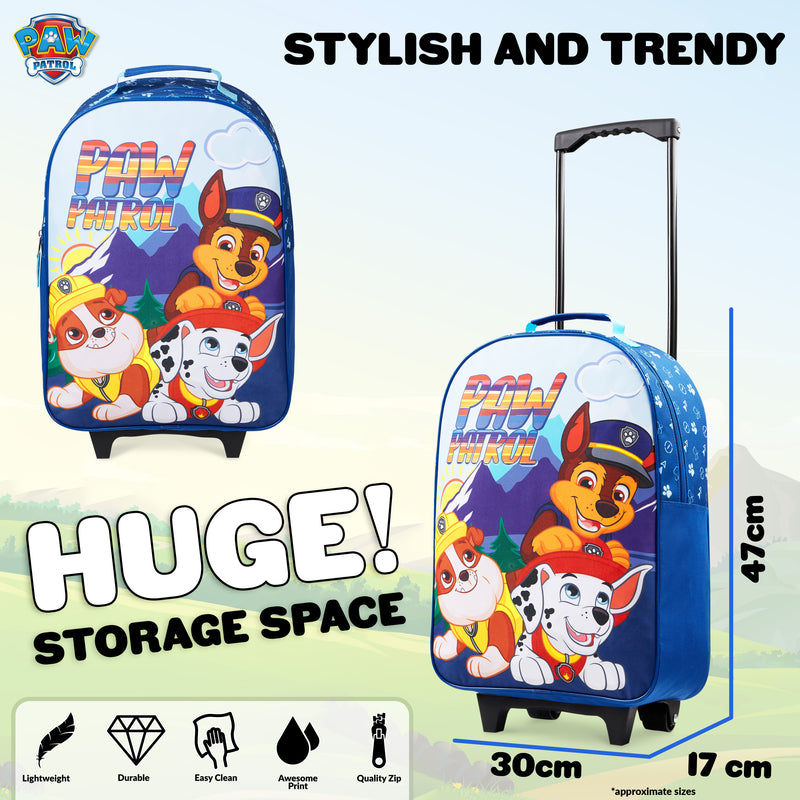 Paw Patrol Carry On Suitcase for Kids Bag Travel Bag with Wheels Cabin