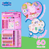Peppa Pig Kids Art Set Crafts Drawing and Painting Sets for Children Travel Case 40 Plus Pieces Watercolour Paints Crayons Colouring Pencils Art Supplies Gifts for Girls (Pink) - Get Trend
