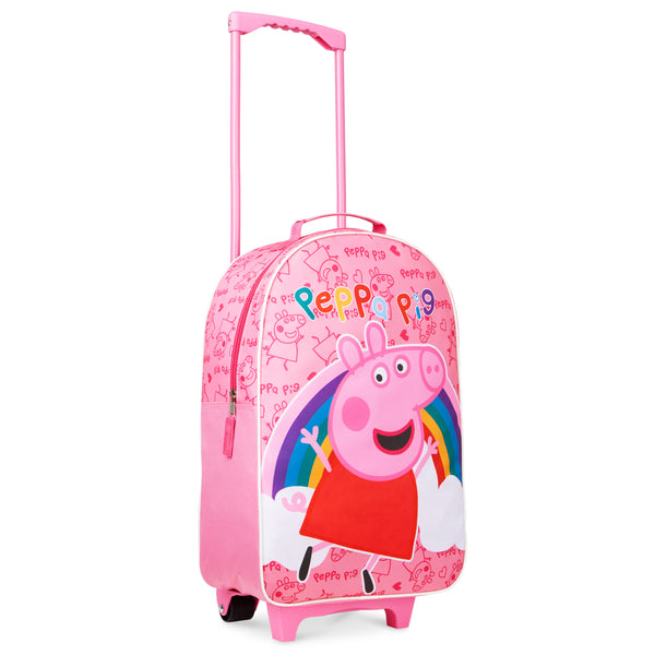 Peppa Pig Suitcase for Girls Carry On Travel Bag with Wheels