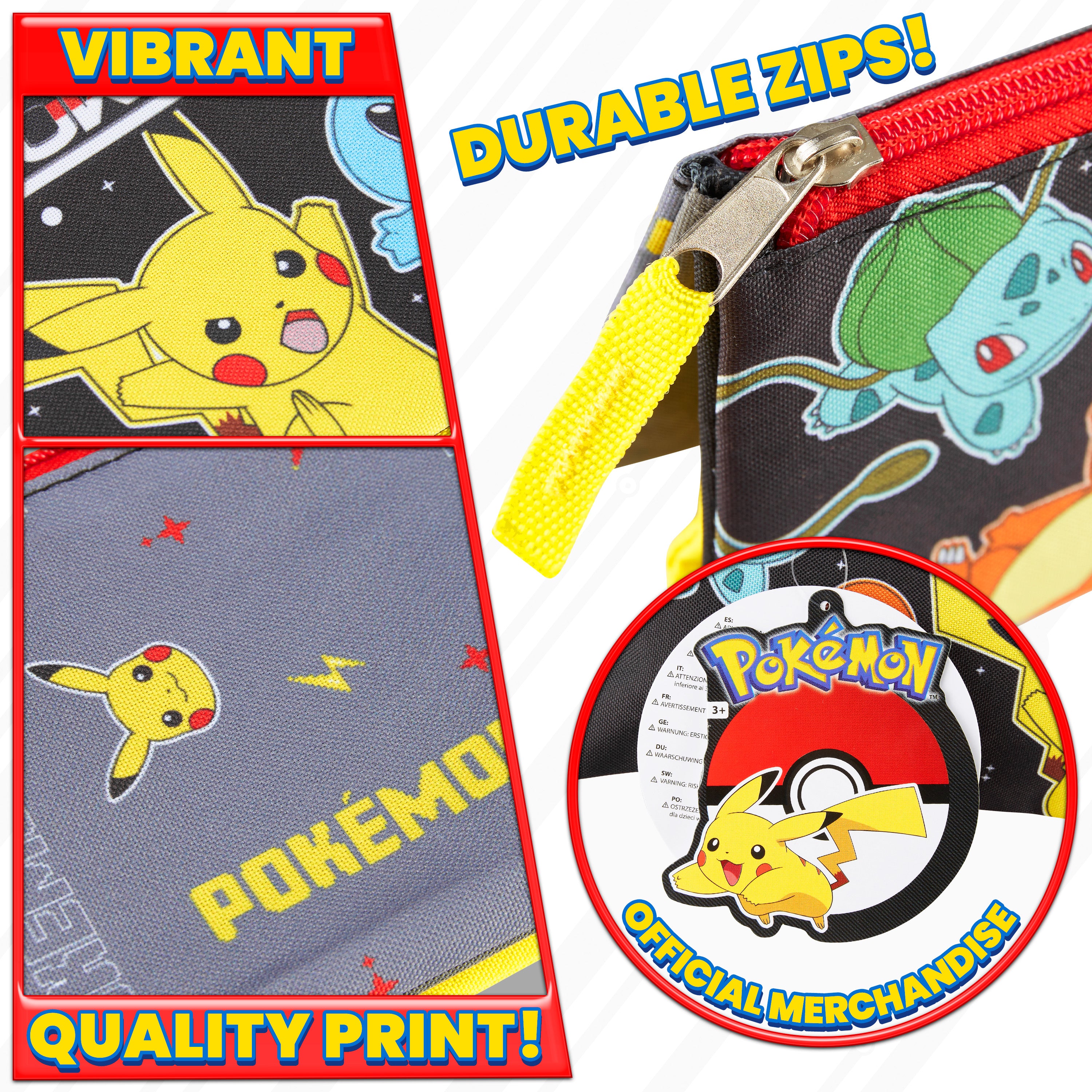 Pokemon Pencil Case for Boys and Girls - Pikachu School Supplies - Get Trend