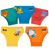 Pokemon Boys Briefs, Comfortable Cotton Breathable Underwear Pack of 5 Kids Underpants