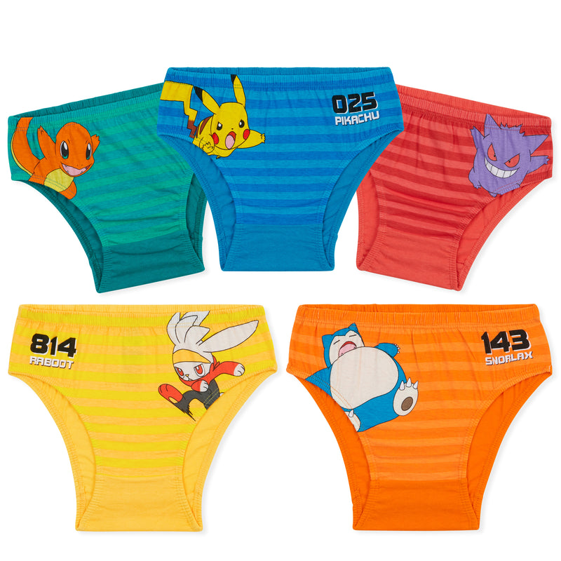 Pokemon Underwear for Boys - 5 Pack Pokemon Underwear