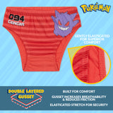 Pokemon Boys Briefs, Comfortable Cotton Breathable Underwear Pack of 5 Kids Underpants