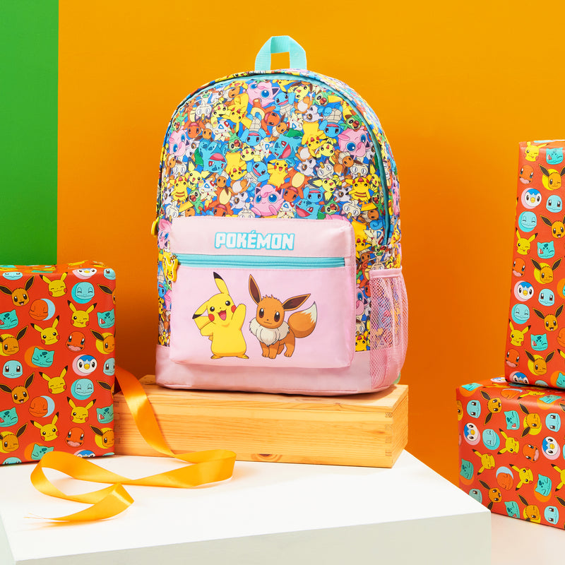 Pokemon Backpack Pattern Pokemon Backpacks for Girls and Boys - Eevee and Pikachu Backpack for sale
