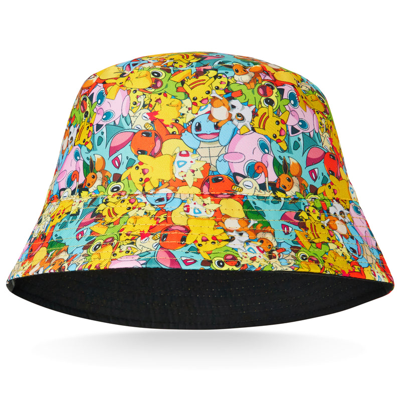 Pokemon Bucket Hat for Kids, All Over Print Bucket Hat
