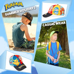 Pokemon Baseball Cap Boys and Girls, Trucker Cap for Kids - Get Trend