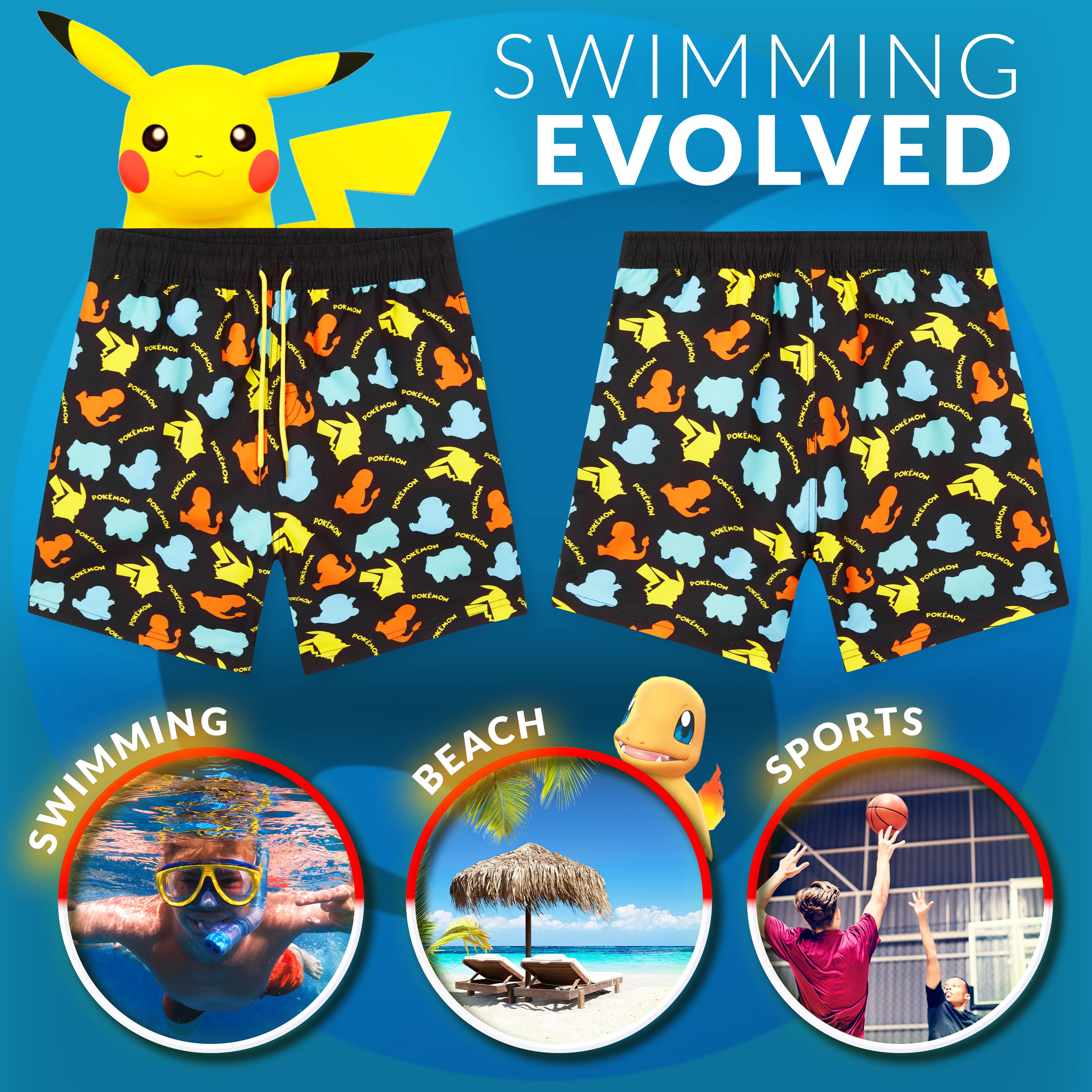 Pokémon Swim Shorts for Boys - Get Trend