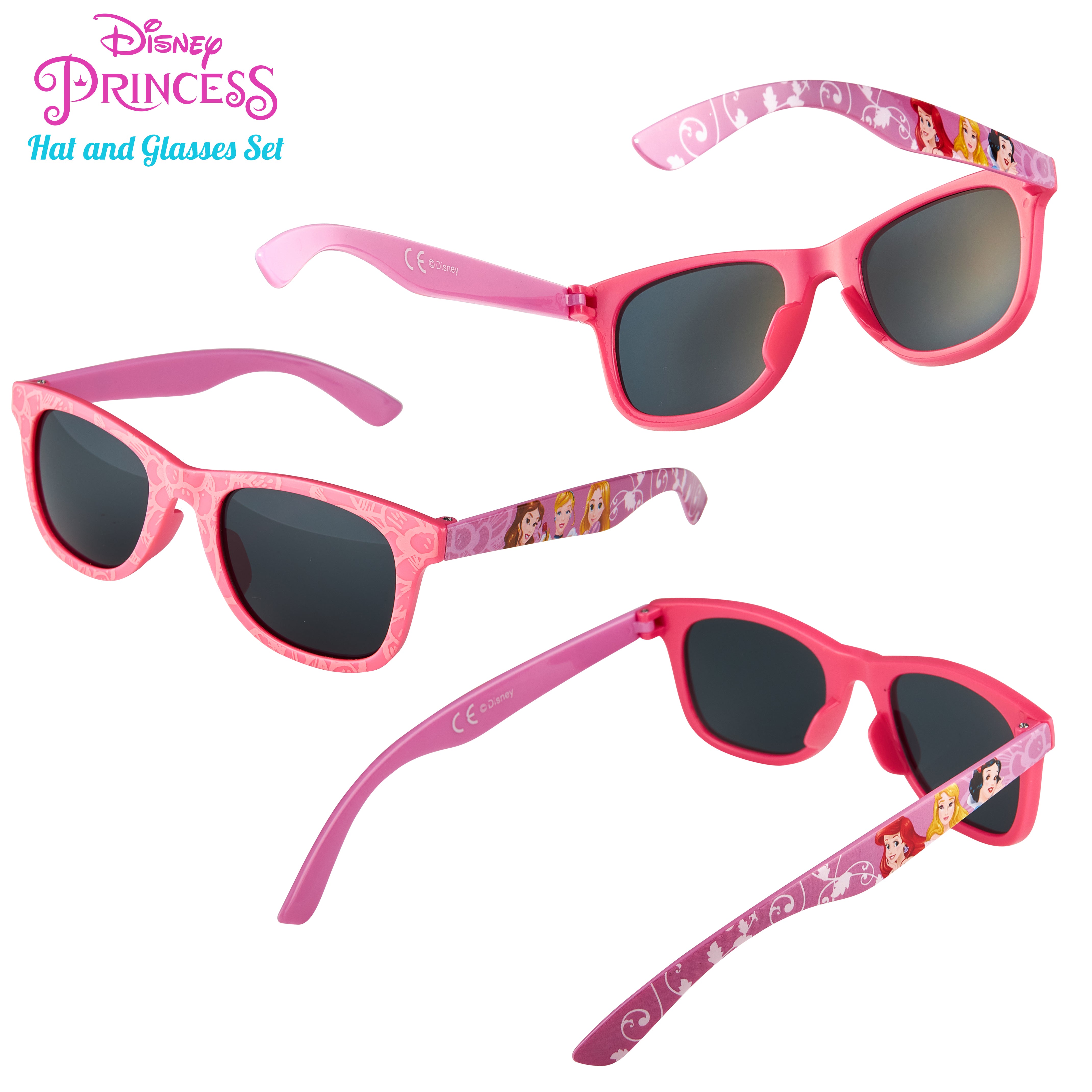 Disney Princess Baseball Cap & Kids Sunglasses, Girls Sun Hat & Sunglasses - Get Trend