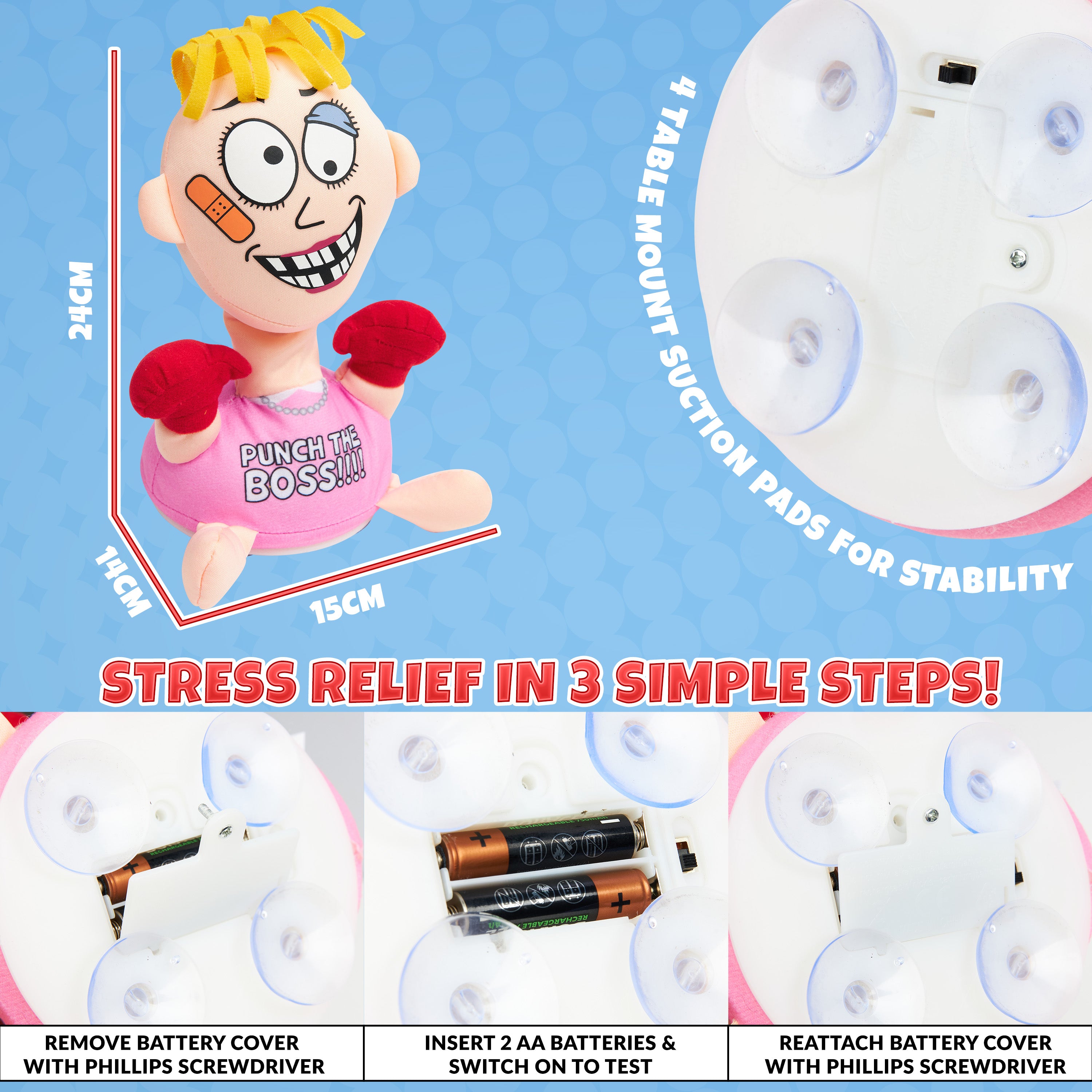 Stress Relief Toys for Adults - Punch The Boss Stress Toy Anger Relief Anti Stress - Get Trend