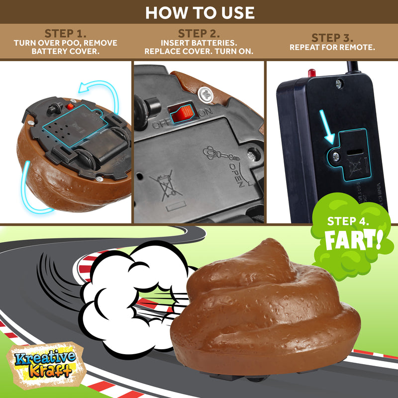 Fake Poo Game Battery Operated with Remote Control