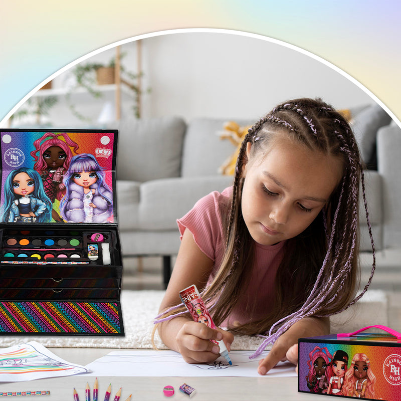 Rainbow High Art Set Kids 40 Plus Pieces,  Kids Colouring Sets - Get Trend