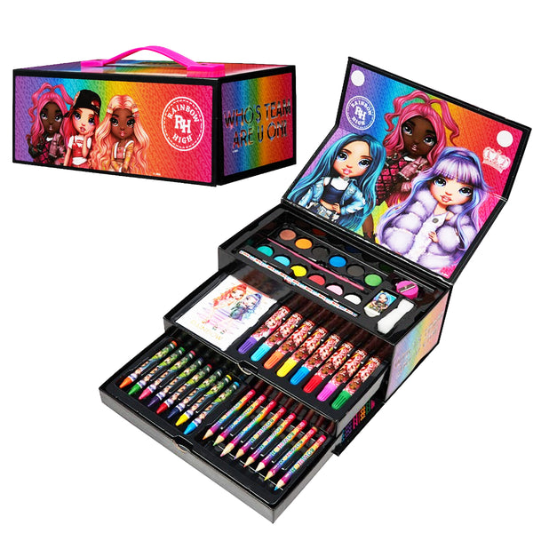 Rainbow High Art Set Kids 40 Plus Pieces,  Kids Colouring Sets - Get Trend