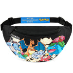 Pokemon Bum Bag for Kids Teenagers Fanny Pack Waist Bag Travel Pouch Lightweight for Travel Sports Holiday School Anime Gifts for Boys - Get Trend