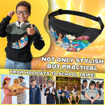 Pokemon Bum Bag for Kids Teenagers Fanny Pack Waist Bag Travel Pouch Lightweight for Travel Sports Holiday School Anime Gifts for Boys - Get Trend