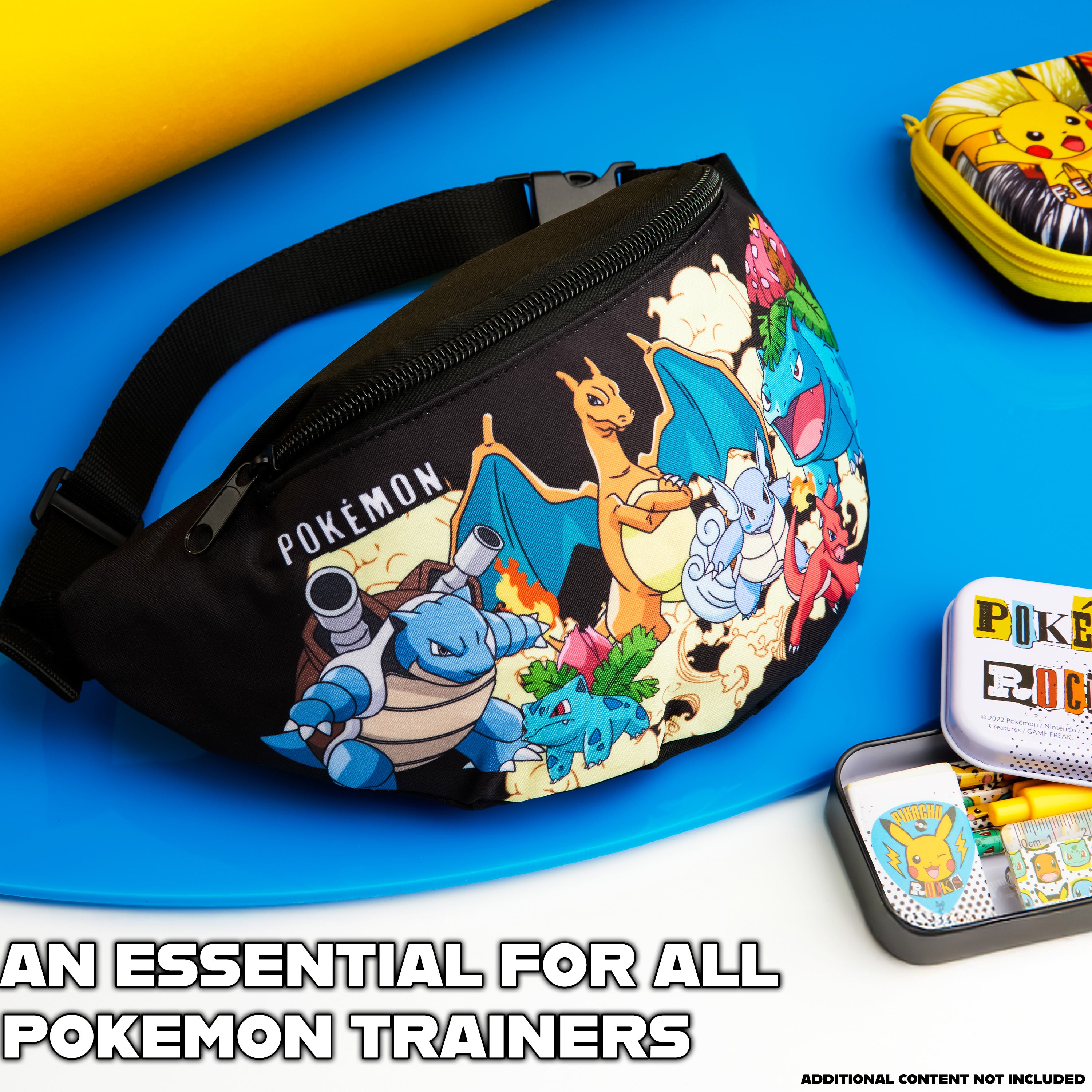 Pokemon Bum Bag for Kids Teenagers Fanny Pack Waist Bag Travel Pouch Lightweight for Travel Sports Holiday School Anime Gifts for Boys - Get Trend