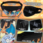 Pokemon Bum Bag for Kids Teenagers Fanny Pack Waist Bag Travel Pouch Lightweight for Travel Sports Holiday School Anime Gifts for Boys - Get Trend