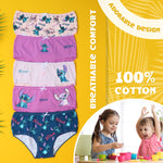 Disney Stitch Girls Knickers, Comfy Breathable Cotton Underwear for Kids and Teenagers - Get Trend