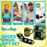 Rick and Morty Mug and Socks Set Pickle Rick Portal Mug Gift Set