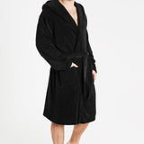 CityComfort Mens Dressing Gown, Shawl Collar or Hooded Bathrobe Super Soft Fleece Cosy Loungewear Adults Teens - Gifts for Him - Get Trend