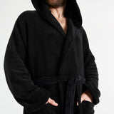 CityComfort Mens Dressing Gown, Shawl Collar or Hooded Bathrobe Super Soft Fleece Cosy Loungewear Adults Teens - Gifts for Him - Get Trend