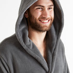 CityComfort Mens Dressing Gown, Shawl Collar or Hooded Bathrobe Super Soft Fleece Cosy Loungewear Adults Teens - Gifts for Him - Get Trend