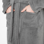 CityComfort Mens Dressing Gown, Shawl Collar or Hooded Bathrobe Super Soft Fleece Cosy Loungewear Adults Teens - Gifts for Him - Get Trend