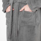 CityComfort Mens Dressing Gown, Shawl Collar or Hooded Bathrobe Super Soft Fleece Cosy Loungewear Adults Teens - Gifts for Him - Get Trend
