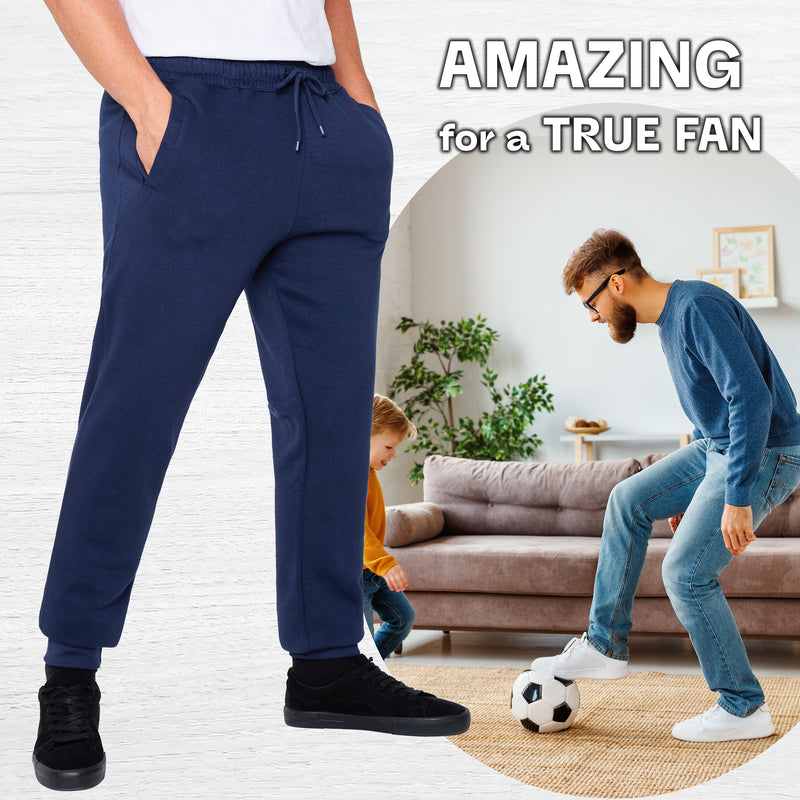 Chelsea F.C. Mens Sweatpants with 2 Pockets and Cuffed Ankles - Get Trend