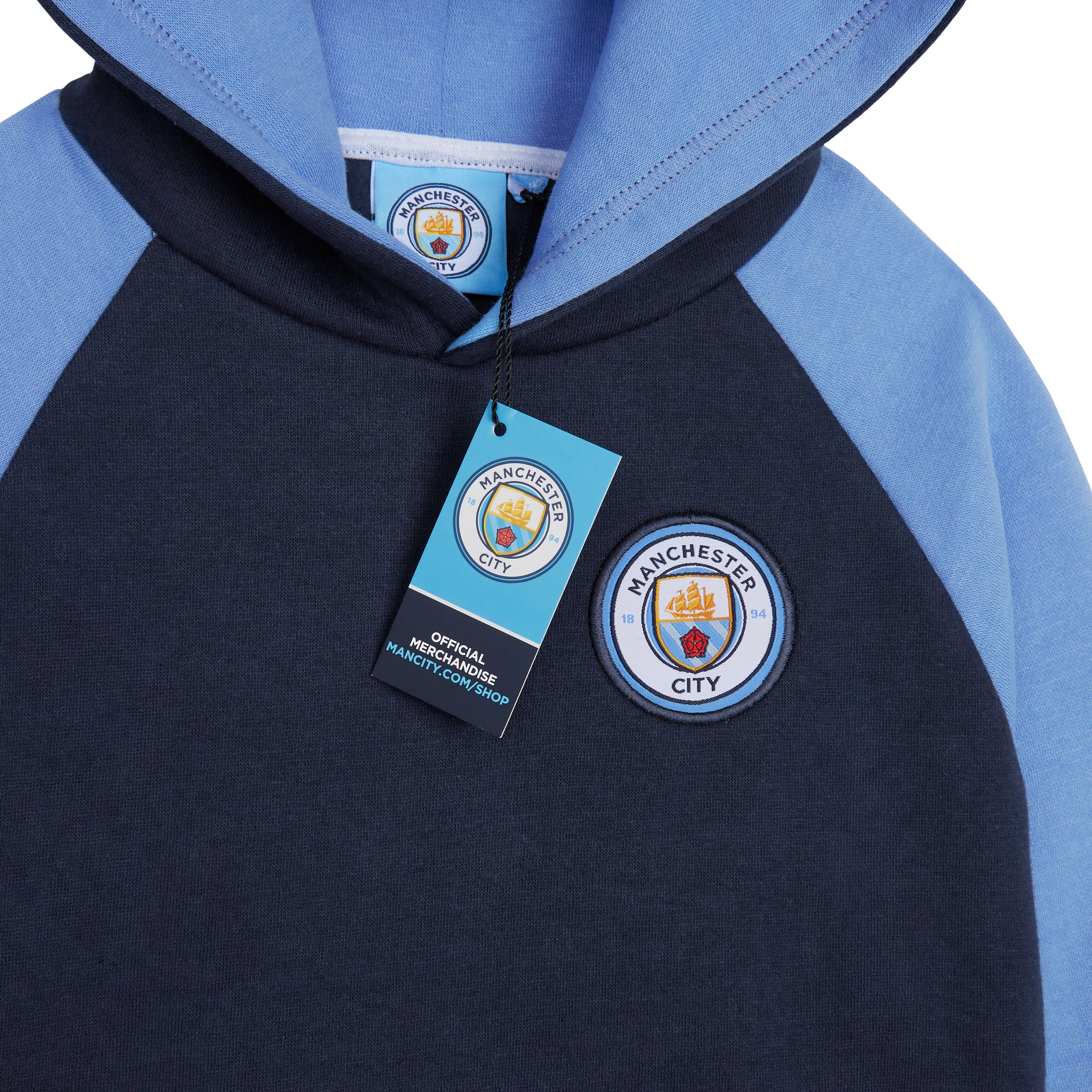 Manchester City F.C. Boys Hoodie with Kangaroo Pocket - Get Trend