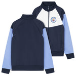 Manchester City F.C. Boys Zip Up Track Jacket with Pockets - Get Trend