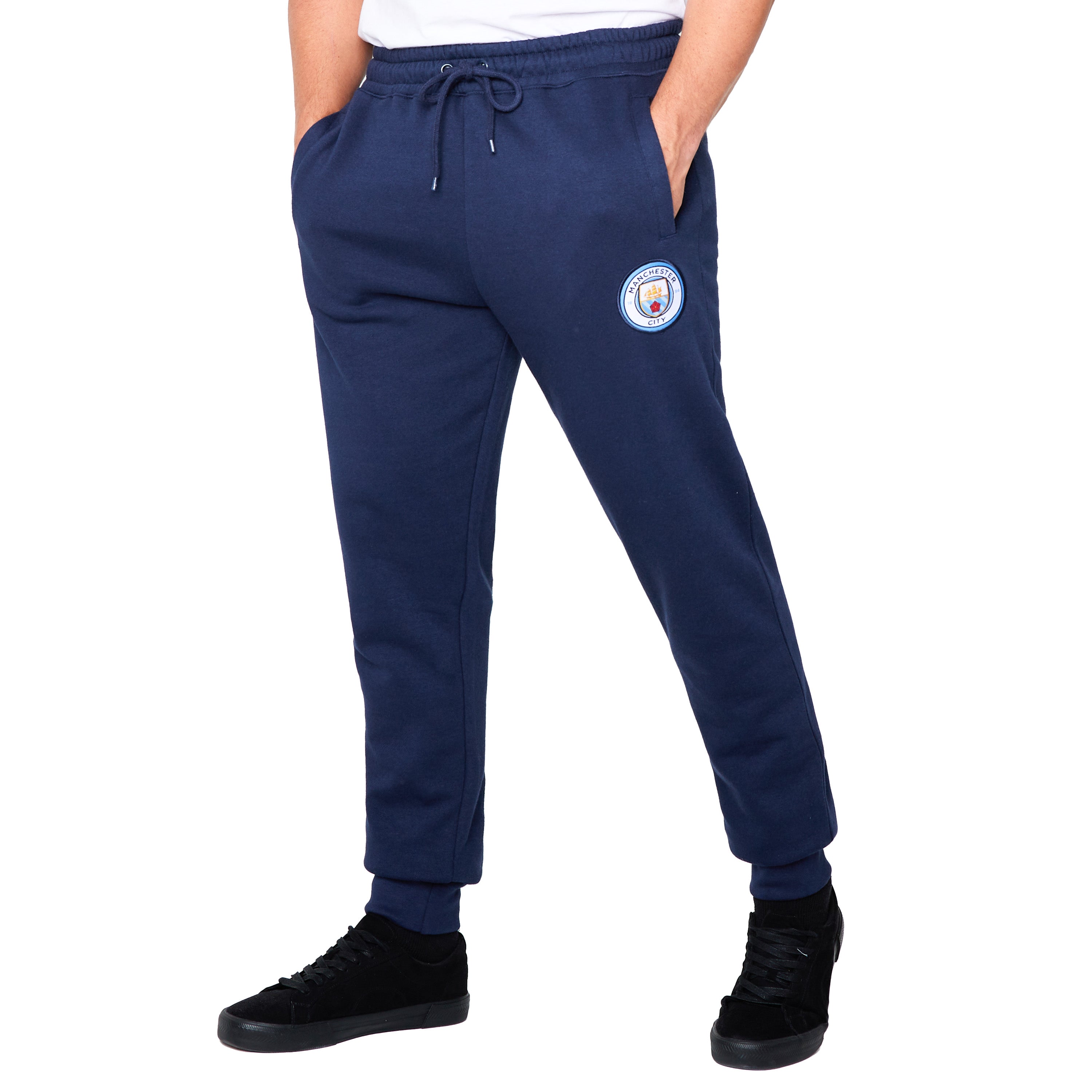 Manchester City F.C. Mens Sweatpants with 2 Pockets and Cuffed Ankles - Get Trend