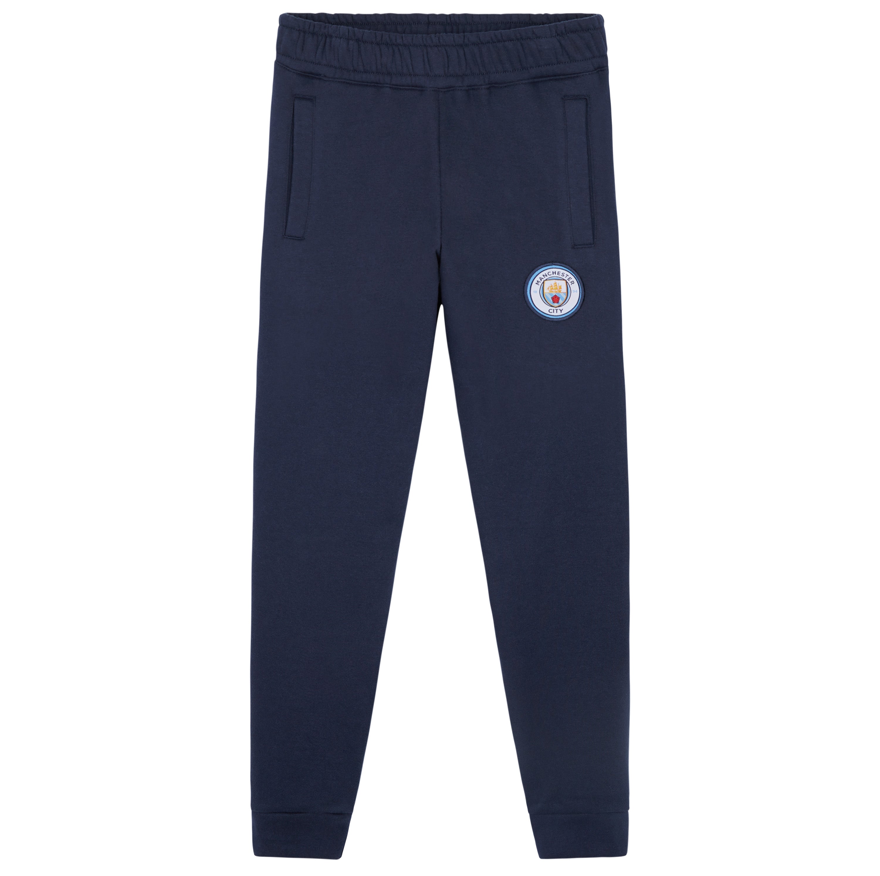 Manchester City F.C. Boys Sweatpants with 2 Pockets Cuffed Ankles - Get Trend