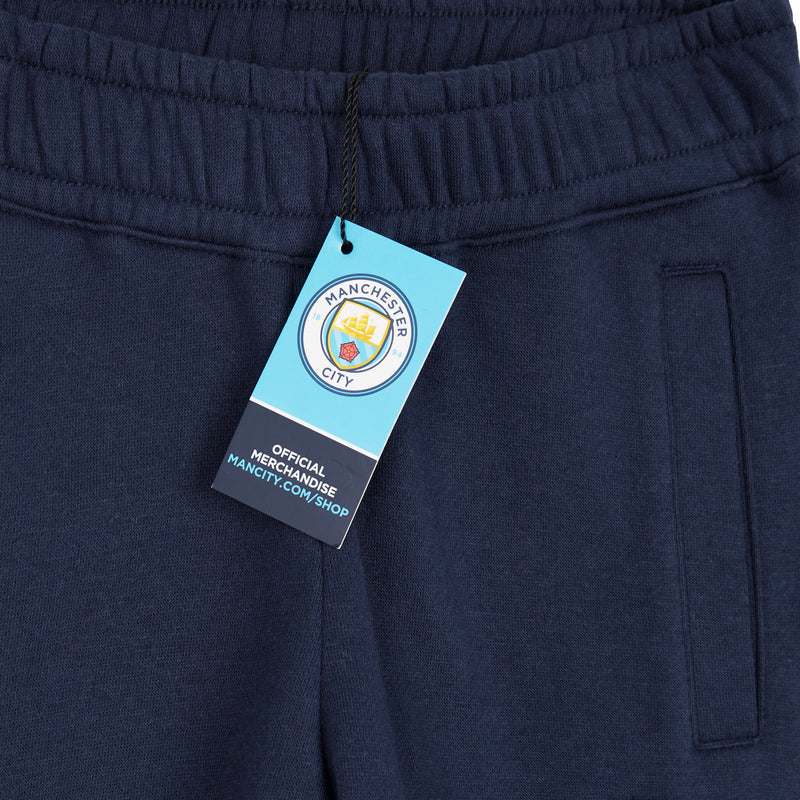 Manchester City F.C. Boys Sweatpants with 2 Pockets Cuffed Ankles - Get Trend