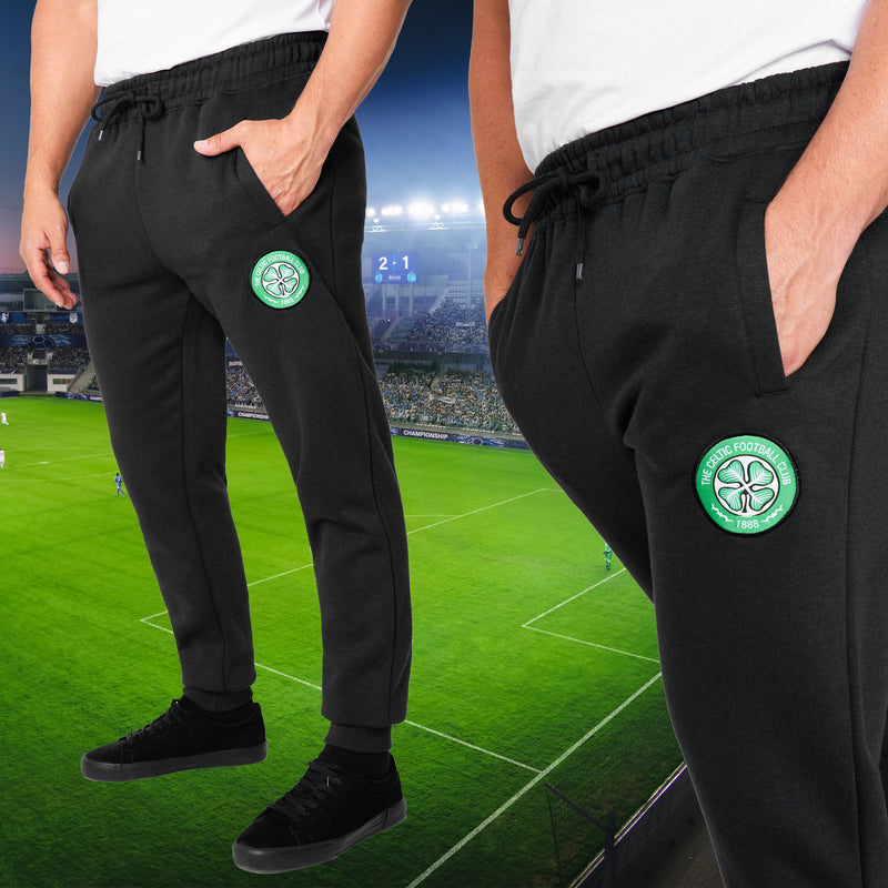 Celtic F.C. Mens Sweatpants with 2 Pockets and Cuffed Bottoms - Get Trend