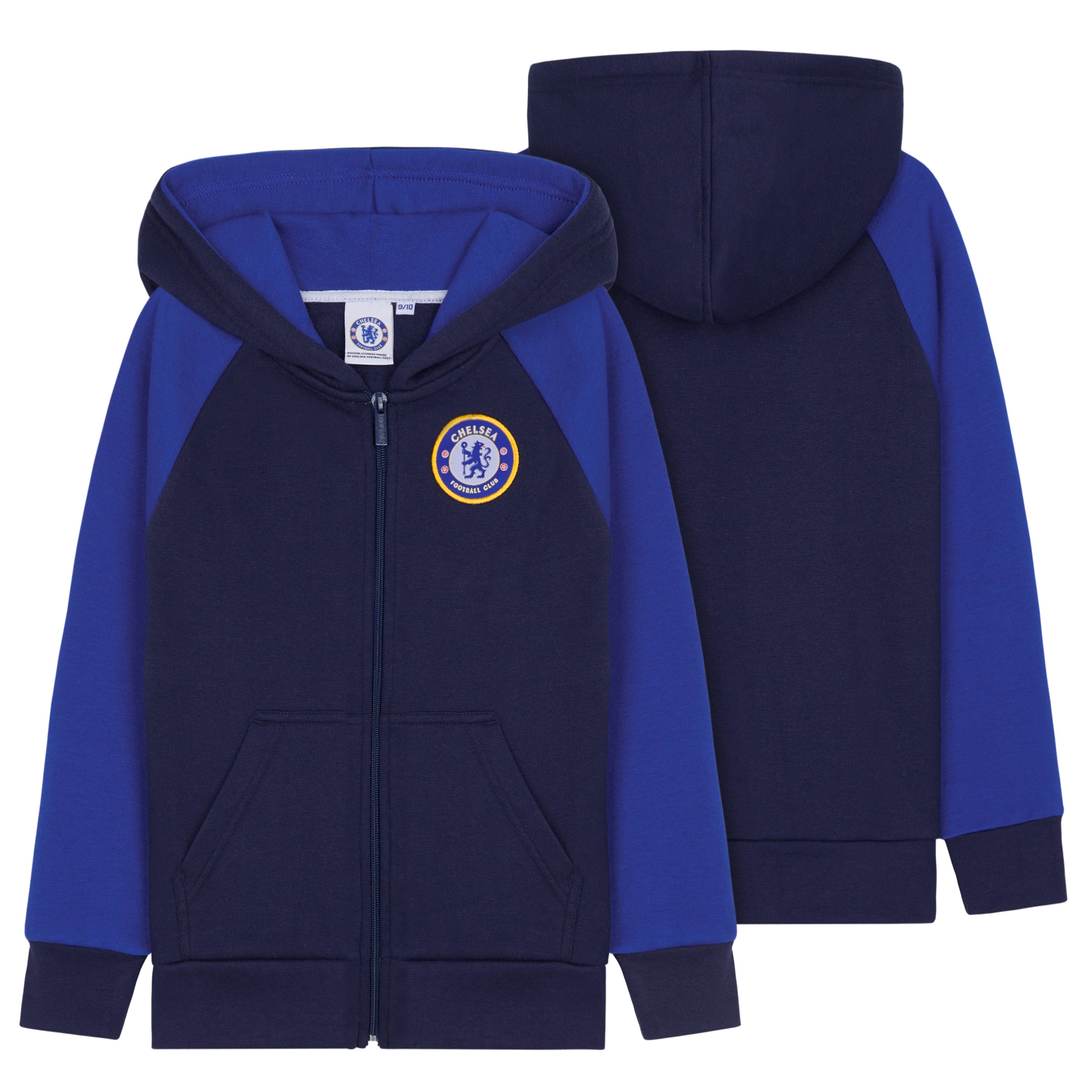 Chelsea F.C. Boys Zip Up Hoodie with Pockets - Get Trend