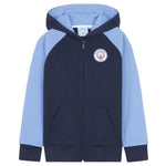 Manchester City F.C. Boys Zip Up Hoodie with Pockets - Get Trend