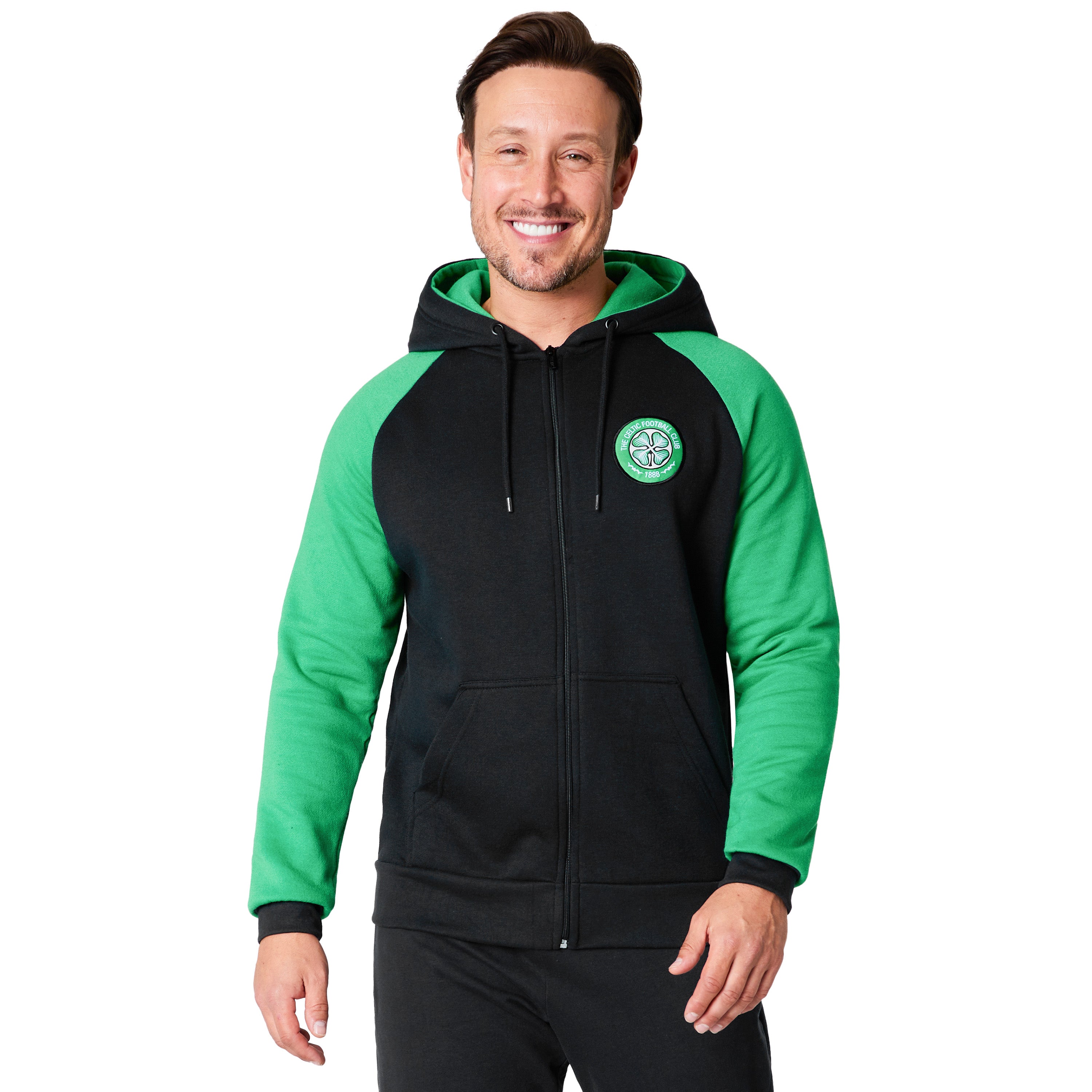 Celtic F.C. Mens Zip Up Hoodie with Pockets - Get Trend