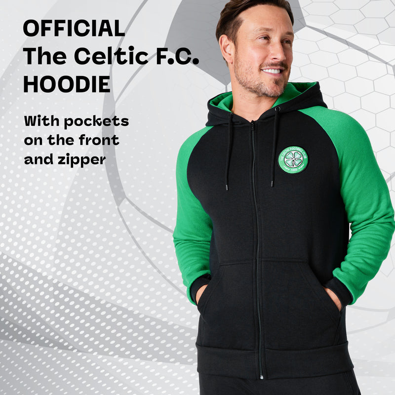 Celtic F.C. Mens Zip Up Hoodie with Pockets - Get Trend