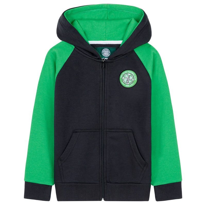 Celtic F.C. Boys Zip Up Hoodie with Pockets