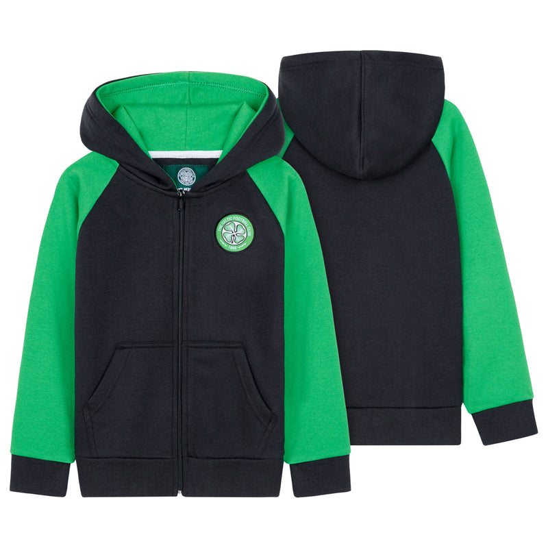 Celtic F.C. Boys Zip Up Hoodie with Pockets
