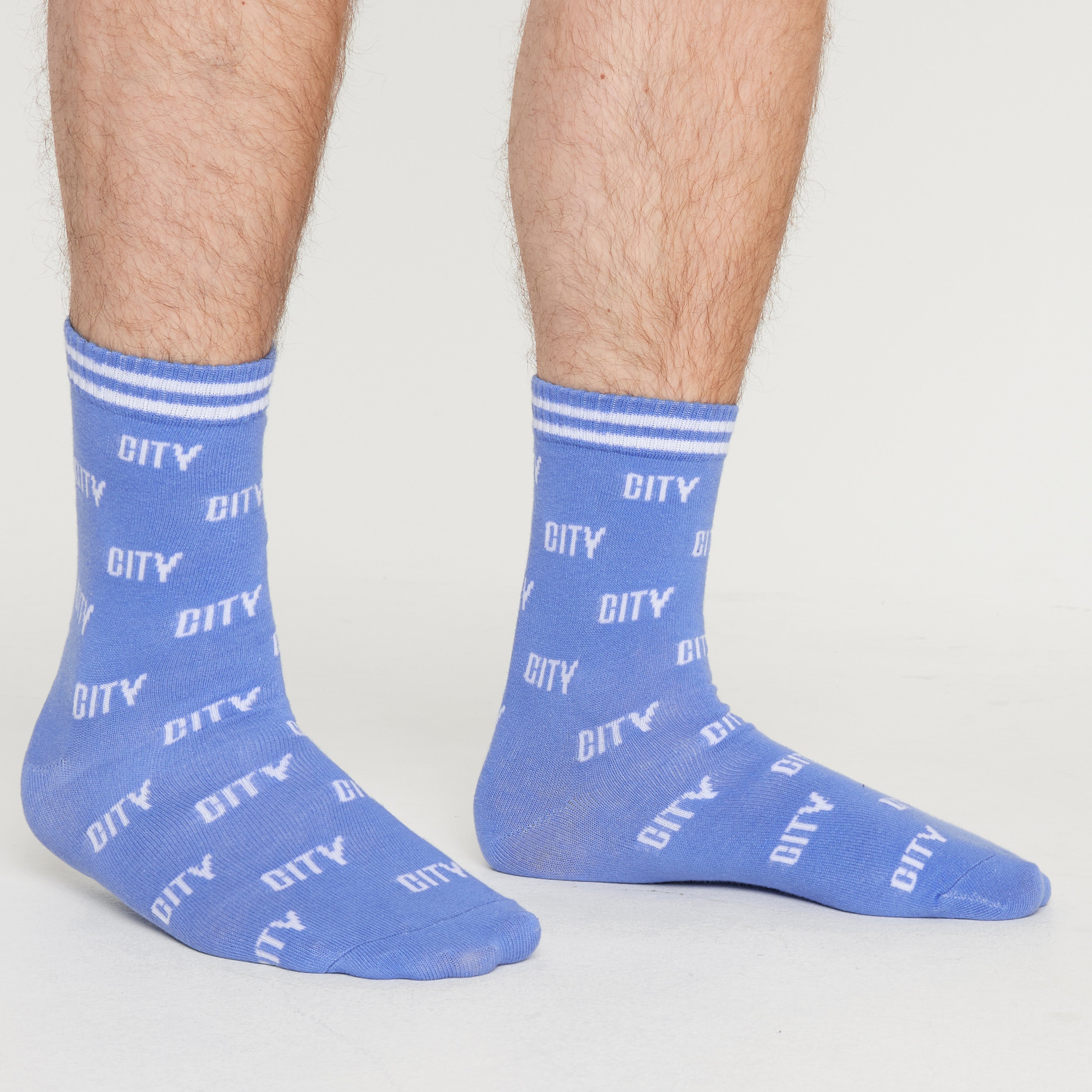 MANCHESTER CITY FC Mens Socks - Pack of 5 Crew Socks for Men Teenagers - Get Trend