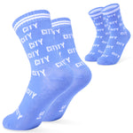 MANCHESTER CITY FC Boys Socks - Pack of 5 Crew Socks for Boys Teenagers - Get Trend