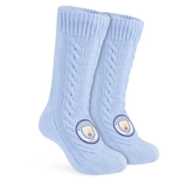 Manchester City FC Slipper Socks for Men and Teenagers - Get Trend