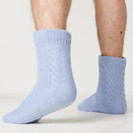MANCHESTER CITY FC Slipper Socks for Men and Teenagers - Soft Warm Non Slip Bed Socks - Get Trend