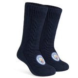 MANCHESTER CITY FC Slipper Socks for Men and Teenagers - Soft Warm Non Slip - Get Trend