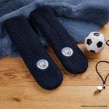 MANCHESTER CITY FC Slipper Socks for Men and Teenagers - Soft Warm Non Slip - Get Trend
