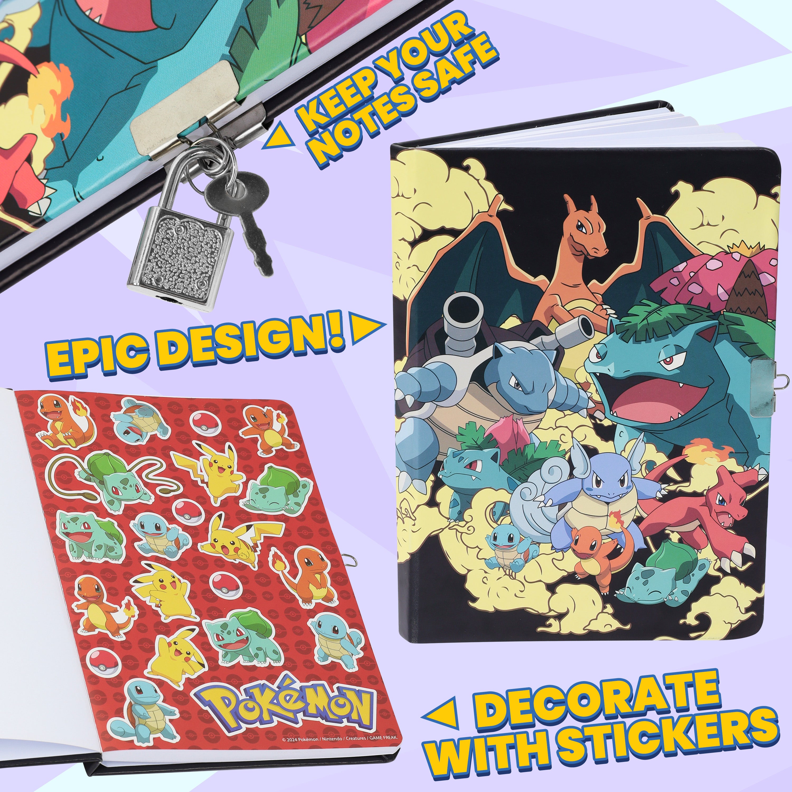 Pokemon Notebook and Pen Set Anime Stationery Supplies Teens Kids Diary - Get Trend