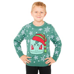 Pokemon Christmas Jumper Kids Teenagers - Green - Get Trend